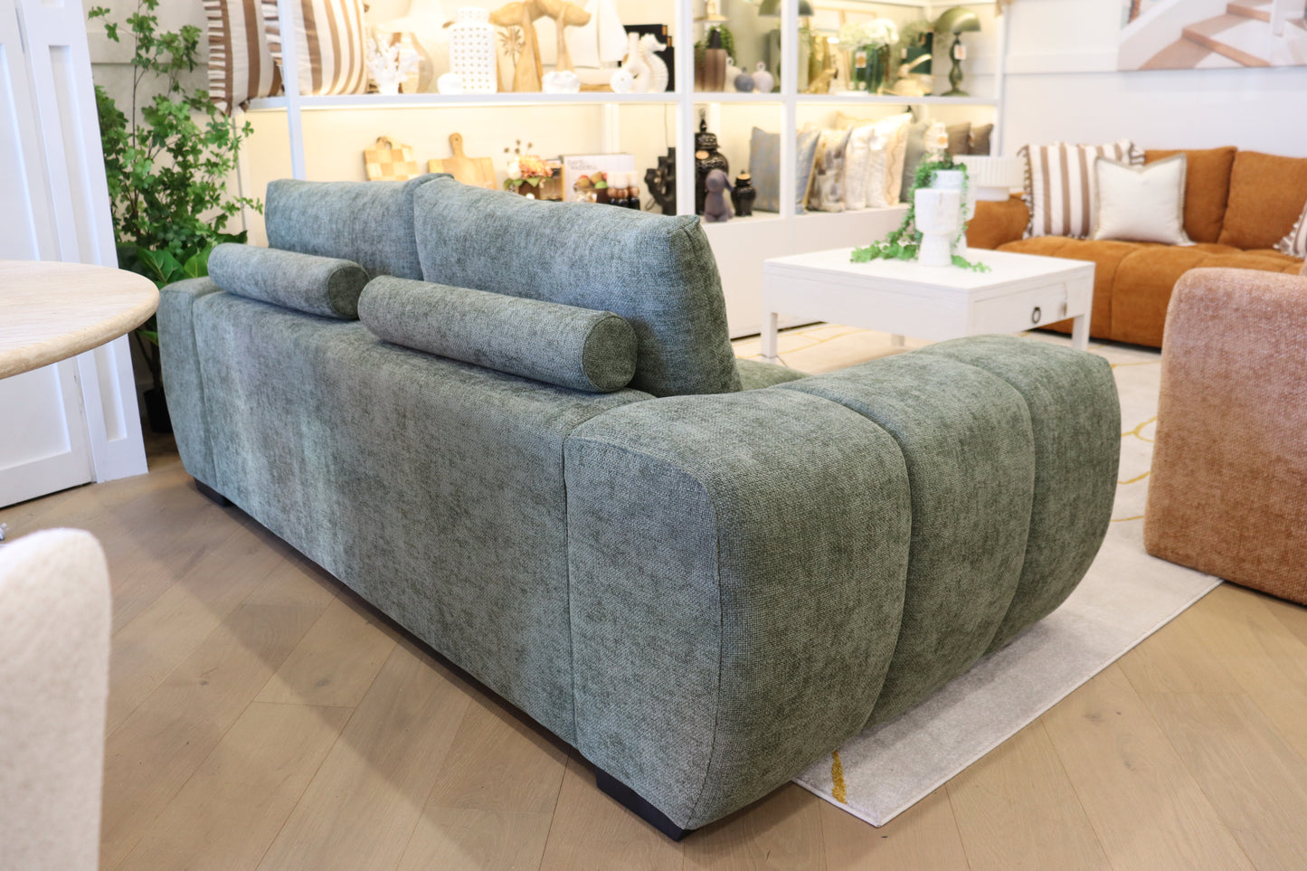 Sophia 3 seat Sofa Lounge - Olive
