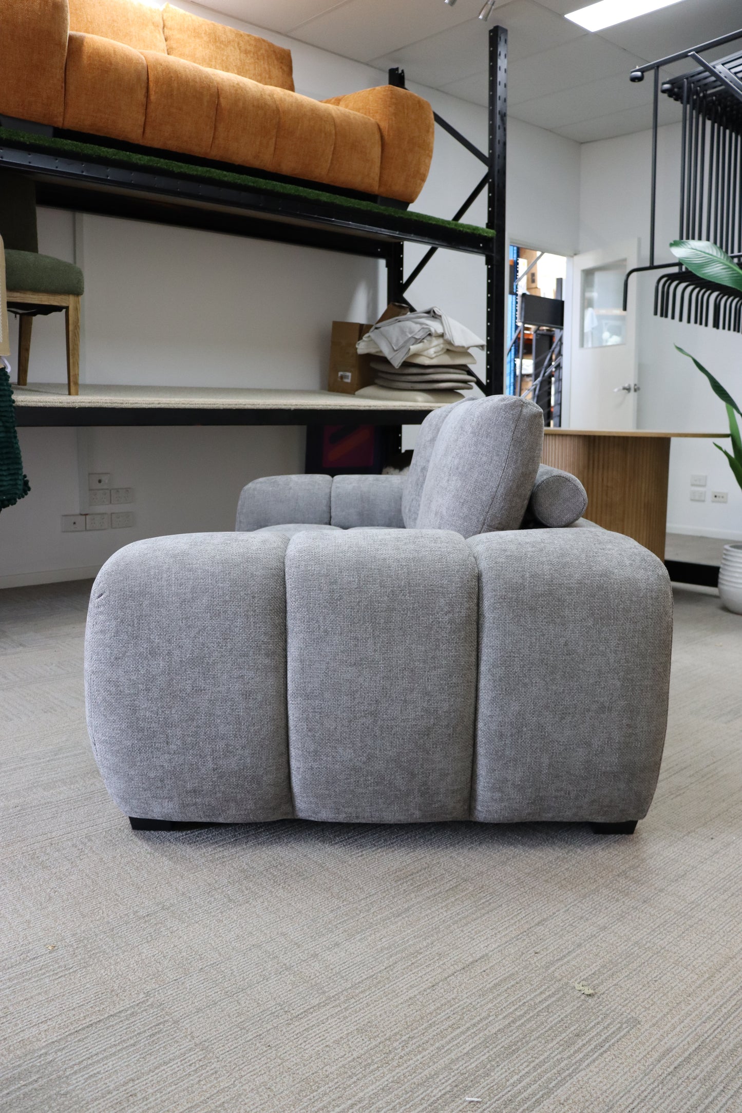 Sofia 3 Seat Sofa Lounge - Mid Grey