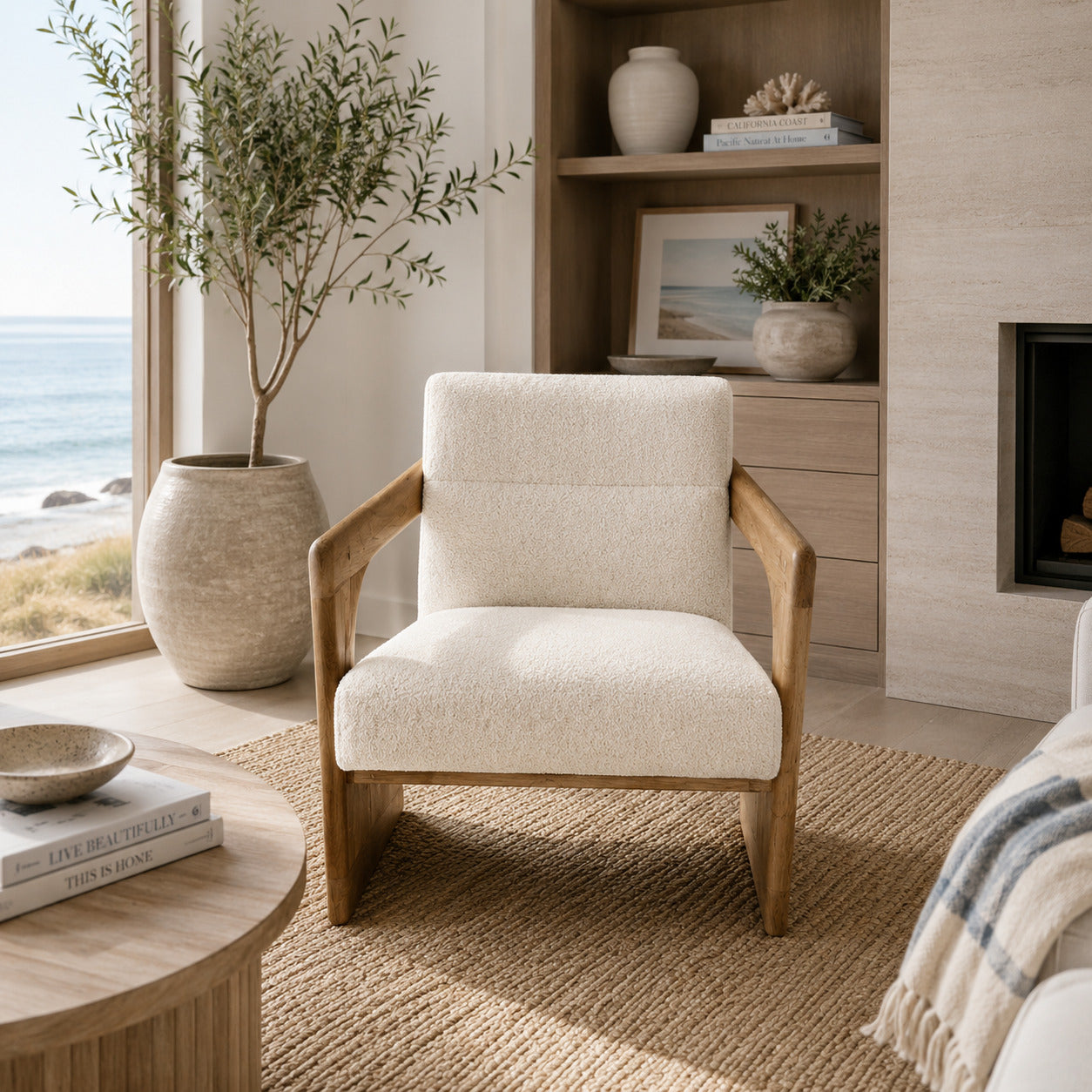 Bridges Solid Timber Accent Chair