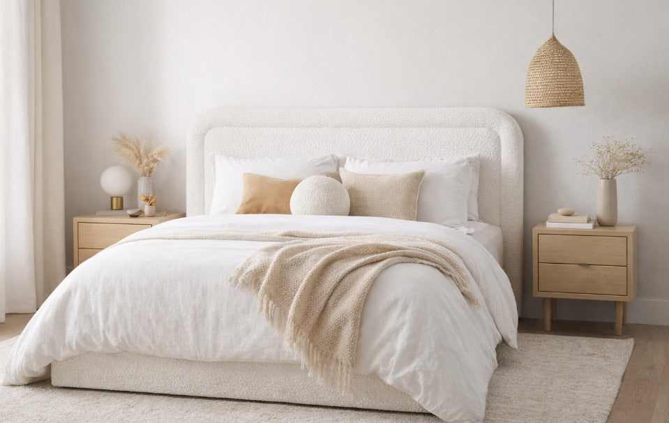 Oversized Lux Textured Bedhead - Queen / King