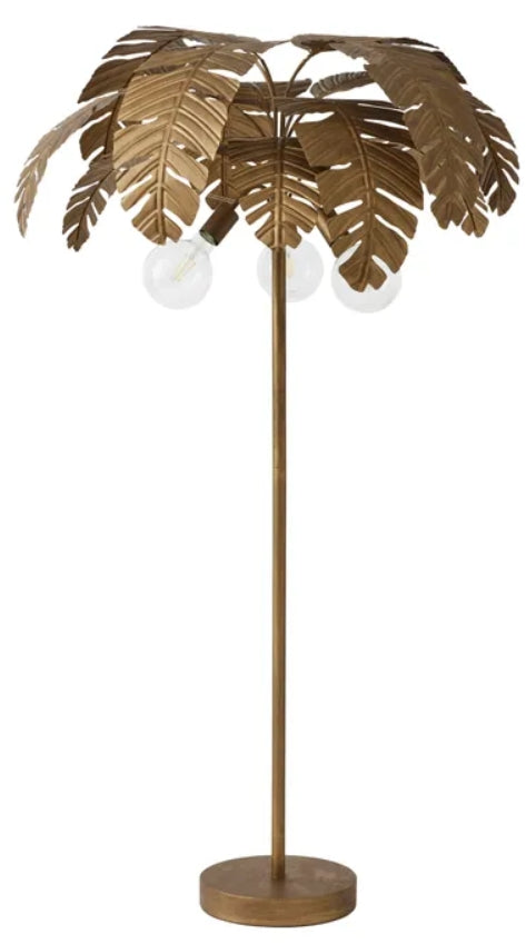 Ibiza Palm Tree Floor Lamp 104x160cm Gld