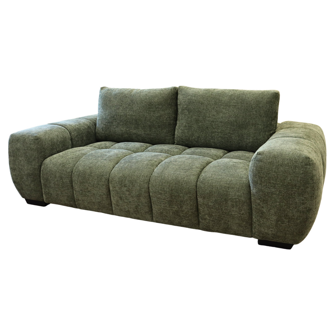 Sophia 3 seat Sofa Lounge - Olive