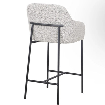 Bar Stool - Matte Black, Salt & Pepper | Lauren - Loom & Living