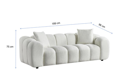 Annabelle 3 seat Sofa Lounge - White