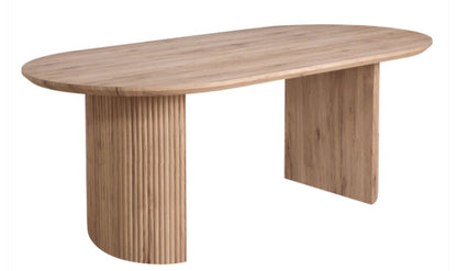 Essentials Collection - Natural Dining Table with Ceramic Top