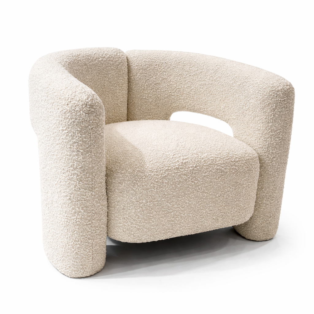 Bella Single Seat Sofa Lounge Accent Chair - Boucle