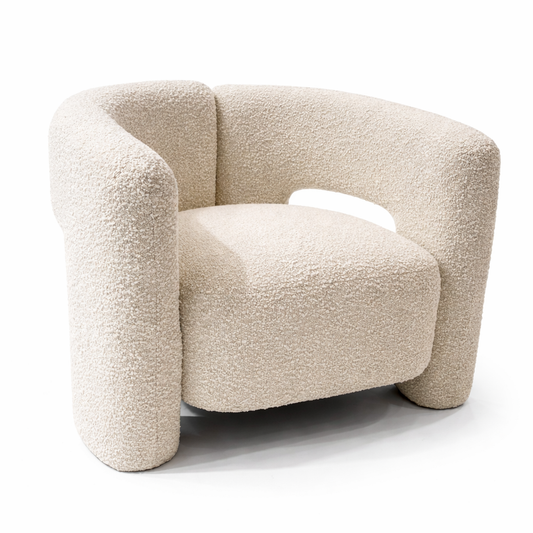 Bella Single Seat Sofa Lounge Accent Chair - Boucle