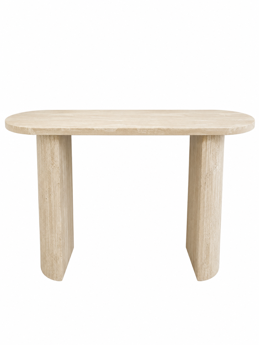 Loom & Living Essentials Collection - Travertine Style Accent / Hall Table