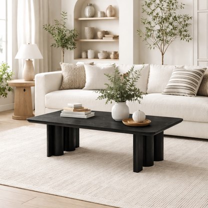 Shadow Collection - Black Timber Dining Coffee Table