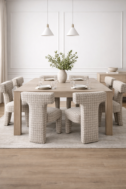 Loom & Living Designer Lux Haven Fabric Dining Chair