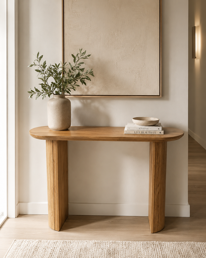 Loom & Living Essentials Collection - Natural Timber Accent / Hall Table