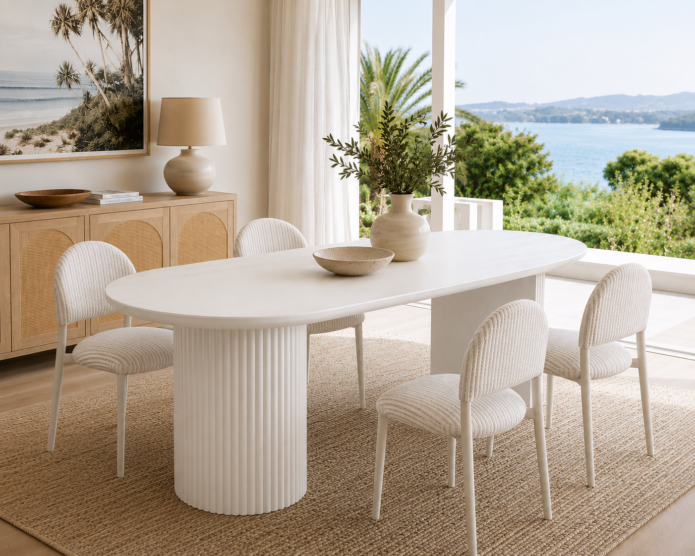 Essentials Collection -  White Dining Table