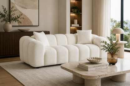 Annabelle 3 seat Sofa Lounge - White