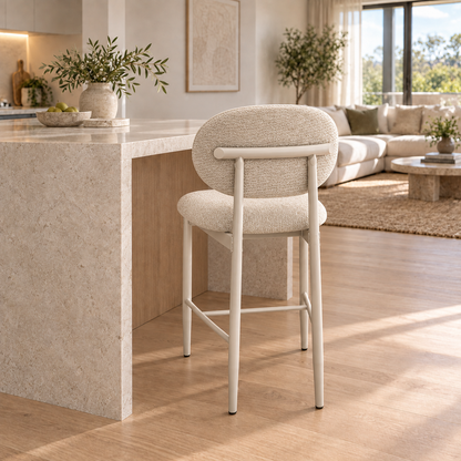 Sienna Bar Stools - Ivory (set of 2)