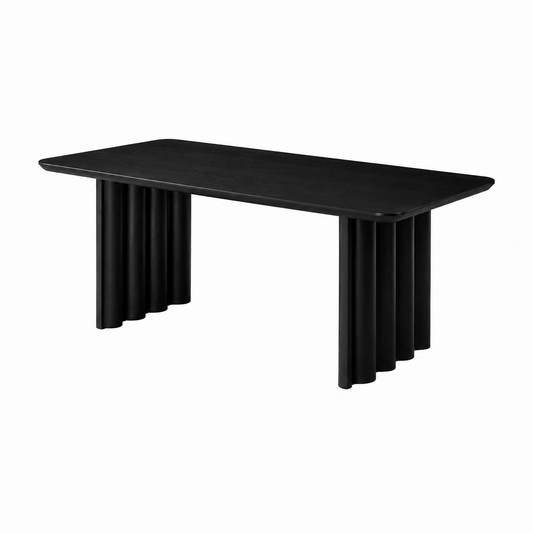 Loom & Living - Shadow Collection - Black Timber Dining Table