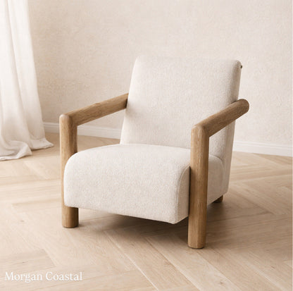Loom & Living Morgan Coastal Timber Accent Chair