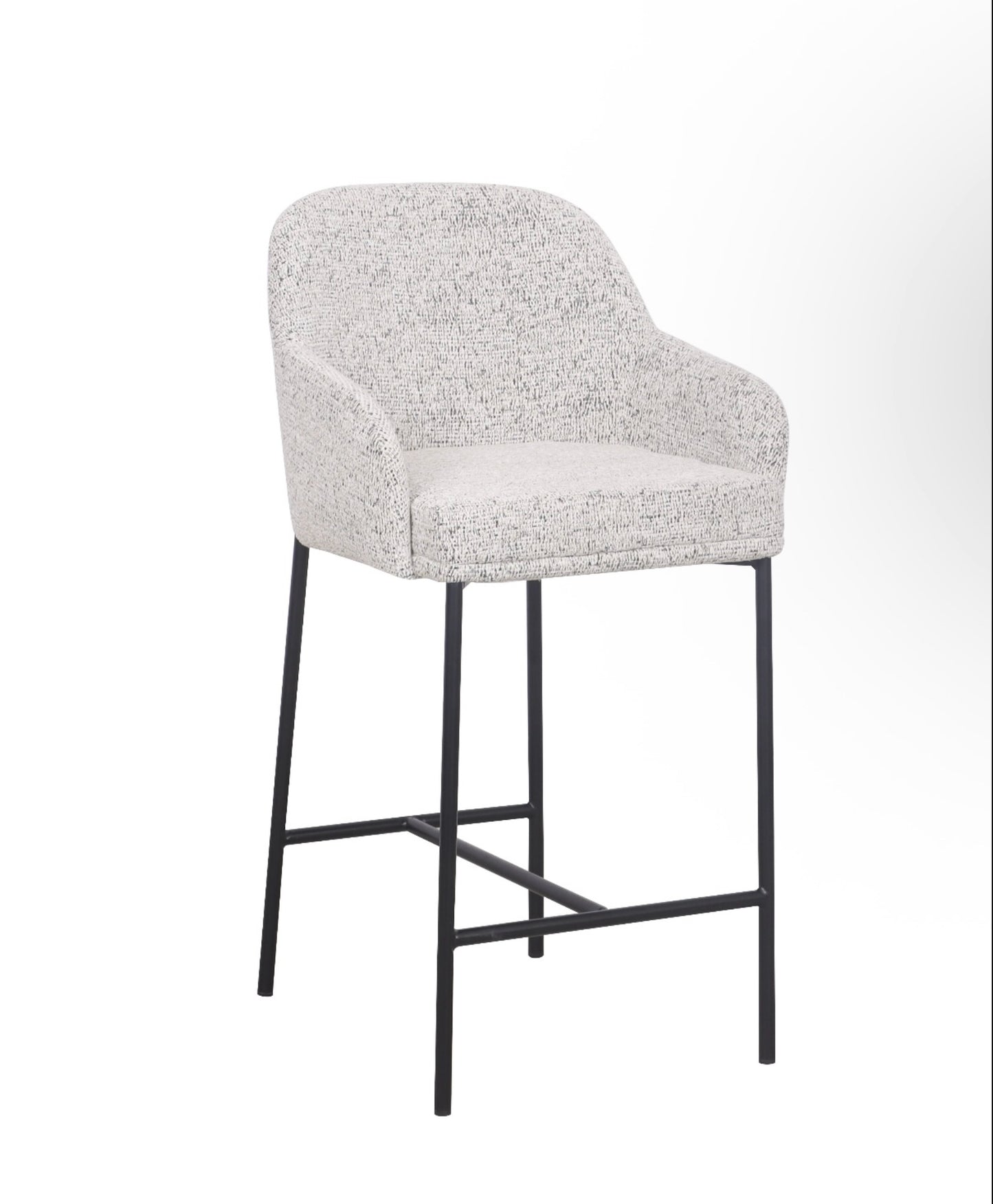 Bar Stool - Matte Black, Salt & Pepper | Lauren - Loom & Living