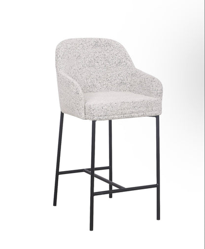 Bar Stool - Matte Black, Salt & Pepper | Lauren - Loom & Living