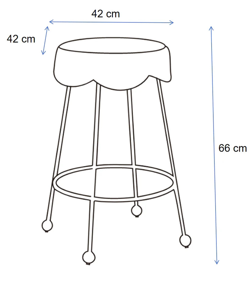 Annabelle Kitchen Stool - Grey