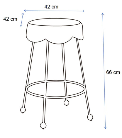 Annabelle Kitchen Stool - Grey