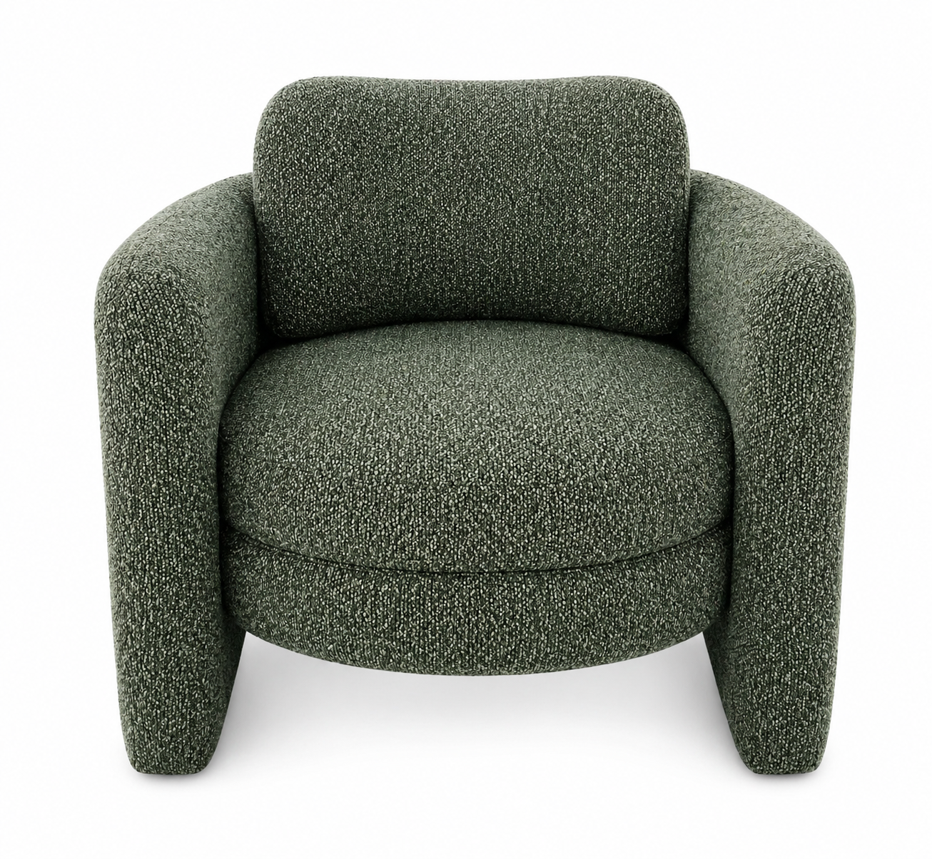 Loom & Living - MUNSON Accent Chair - Munson Textured Fabric Accent Chair - Olive