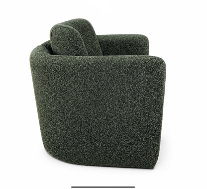 Loom & Living - MUNSON Accent Chair - Munson Textured Fabric Accent Chair - Olive