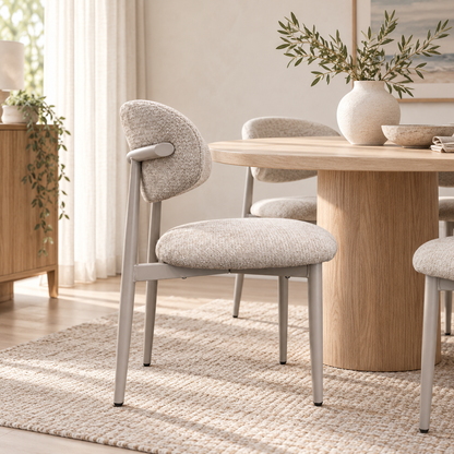 Sienna Dining Chairs- Ivory (set of 2)