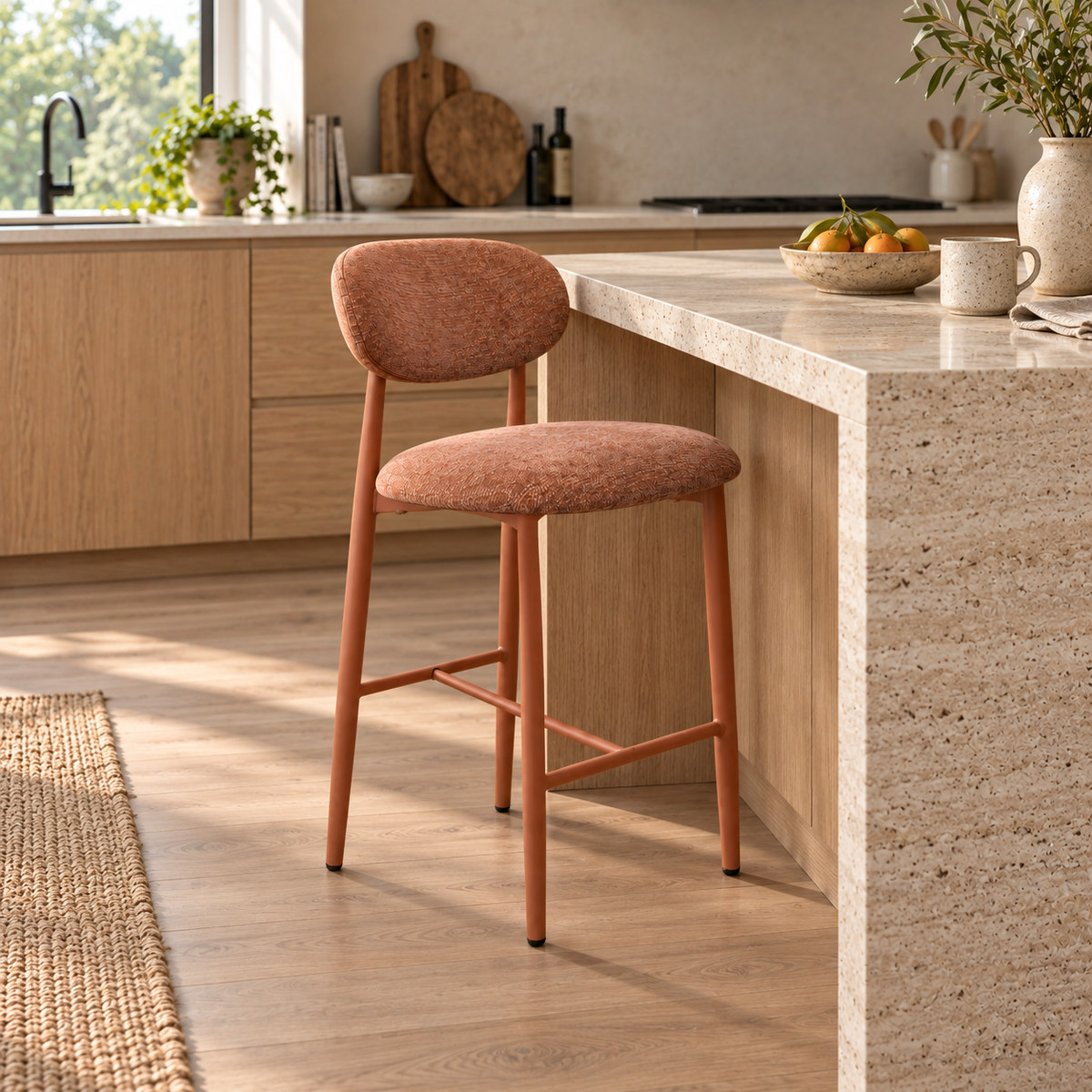 Sienna Bar Stools - Terracotta (set of 2)