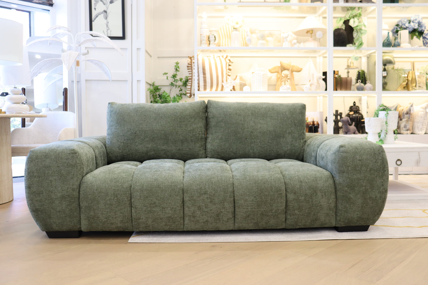 Sophia 3 seat Sofa Lounge - Olive