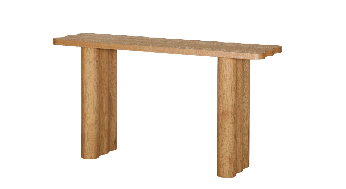 Wave Collection - Timber Console Table 150cm