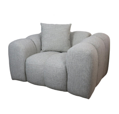 Loom & Living - Oversized Annabelle Armchair Single Sofa Lounge - Storm