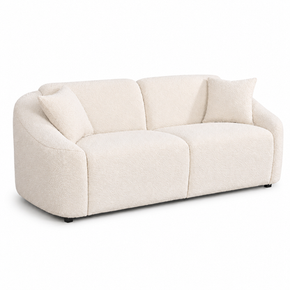 Mandy Boucle - 2 Seat Sofa Lounge - Ivory