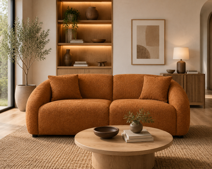 Mandy Pumpkin - 3 Seat Sofa Lounge