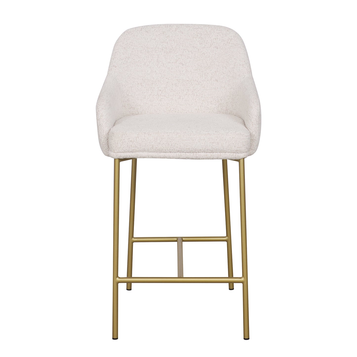 Loom & Living - Lauren Bar Stool - Gold & Beige