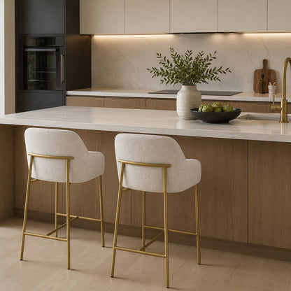 "Lauren" Dining Stool - Gold