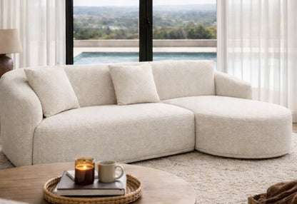 Janson Sofa Lounge with Curved Chase - Left Facing