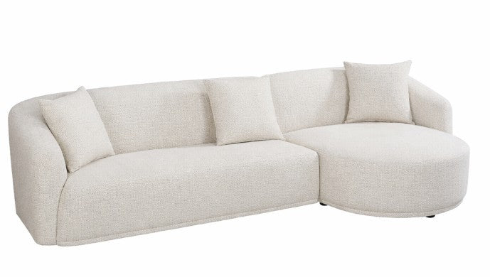 Janson Sofa Lounge with Curved Chase - Left Facing
