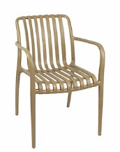 Loom & Living Beige UV rated Outdoor Dining Chair