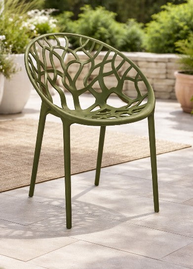 Loom & Living Filagree Green UV rated Outdoor Dining Chair