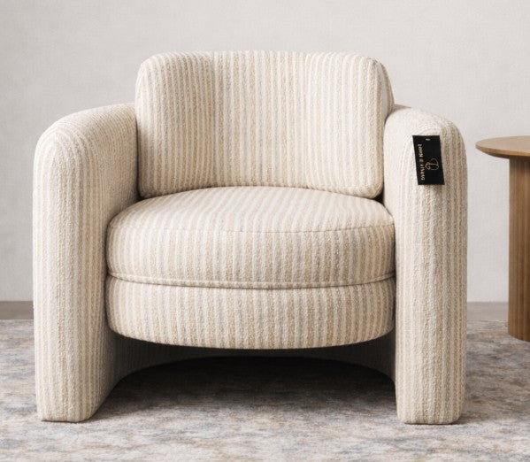 Loom & Living - Munson Accent Occasional Chair - Stripes