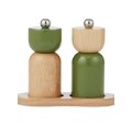 Eta 3pc Wood S&P Set 15x7.5x12cm Olive - Salt and Pepper