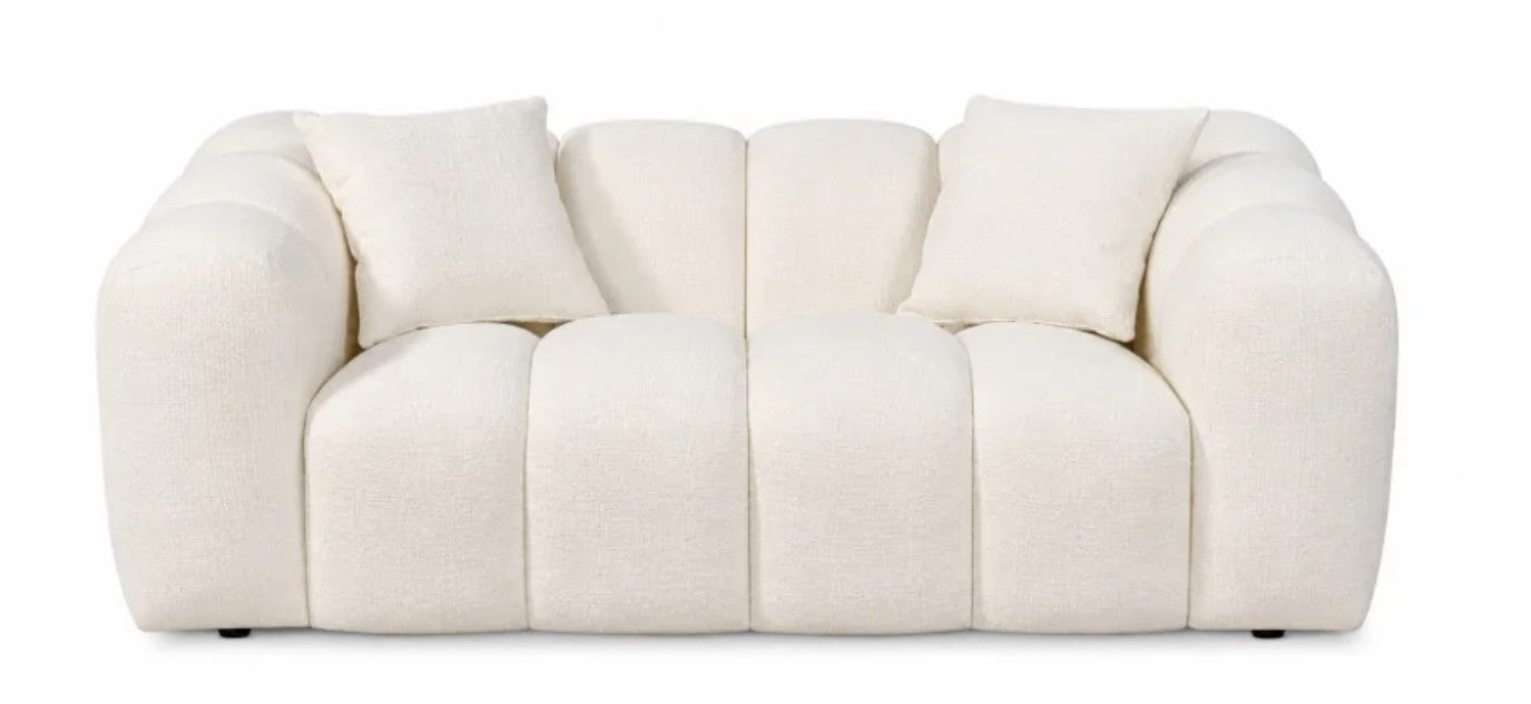 Annabelle 2 Seat White Sofa