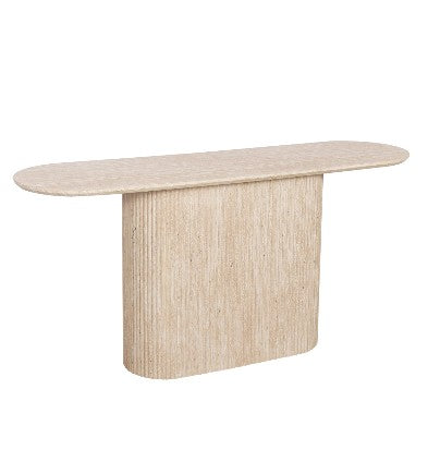 Loom & Living Dash Travertine Style Accent Hall Table