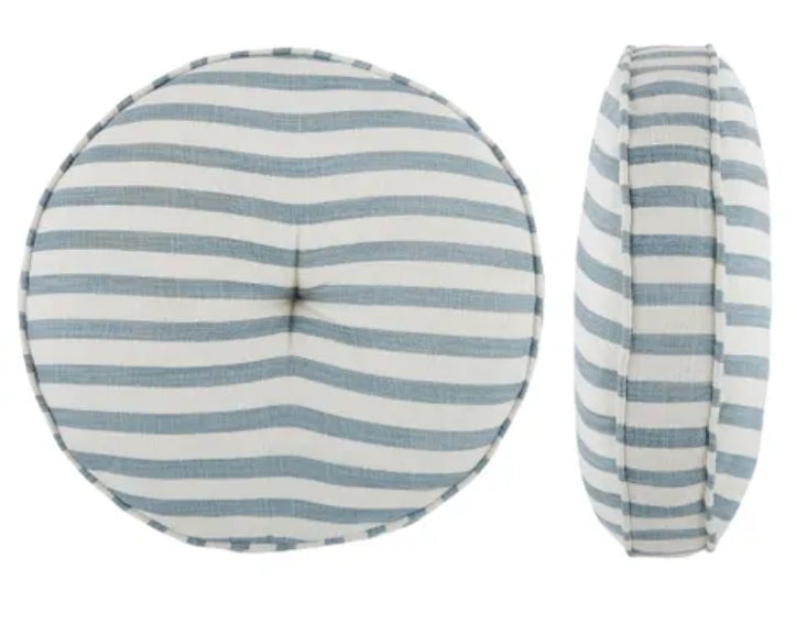 Round Cotton Cushion Denim