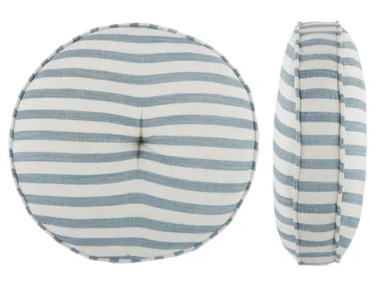 Round Cotton Cushion Denim