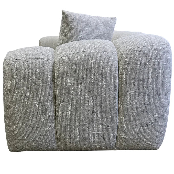 Loom & Living - Oversized Annabelle Armchair Single Sofa Lounge - Storm