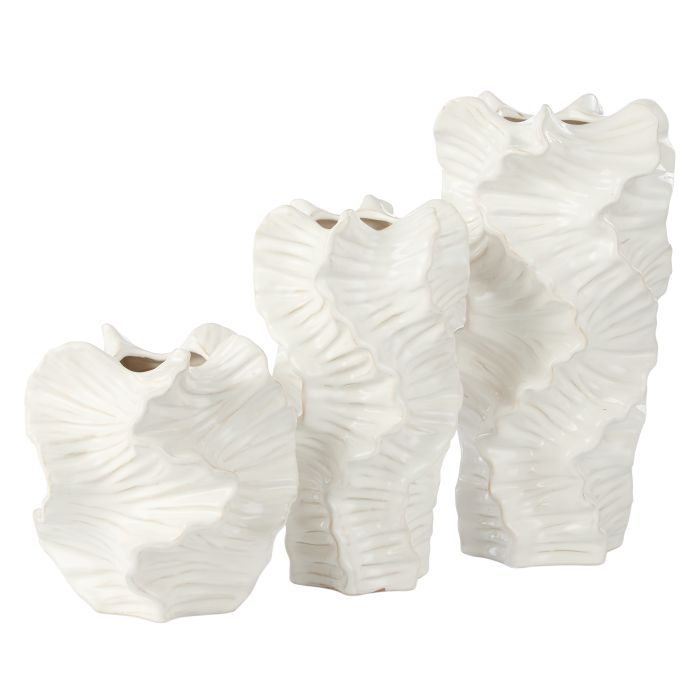 Opus Ceramic Vase Small White