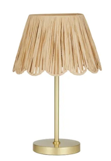 Sanita Metal/Raffia Table Lamp