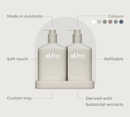 Alive Body Wash & Lotion Duo - Sea Cotton & Coconut