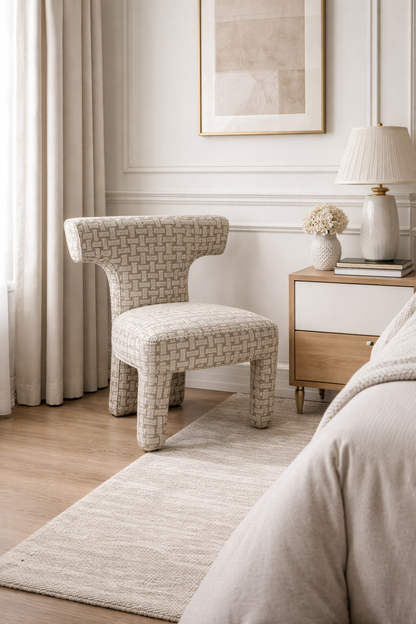 Loom & Living Designer Lux Haven Fabric Dining Chair